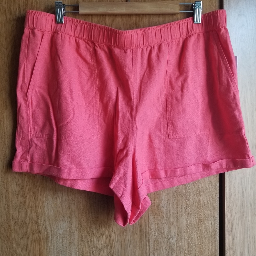 BP. Pink Cuffed Shorts Sz 1X